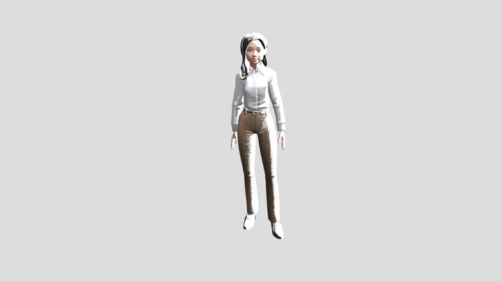 WomanGltf 3D Model