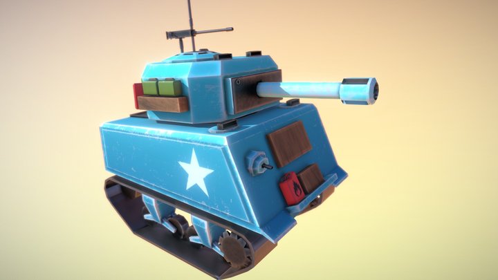 Toon Sherman 3D Model