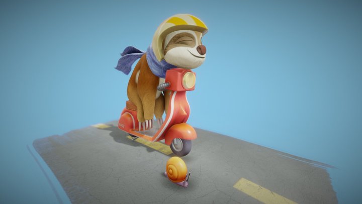 Slow Lane 3D Model