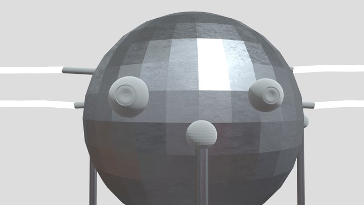 disco ball with legs 3D Model