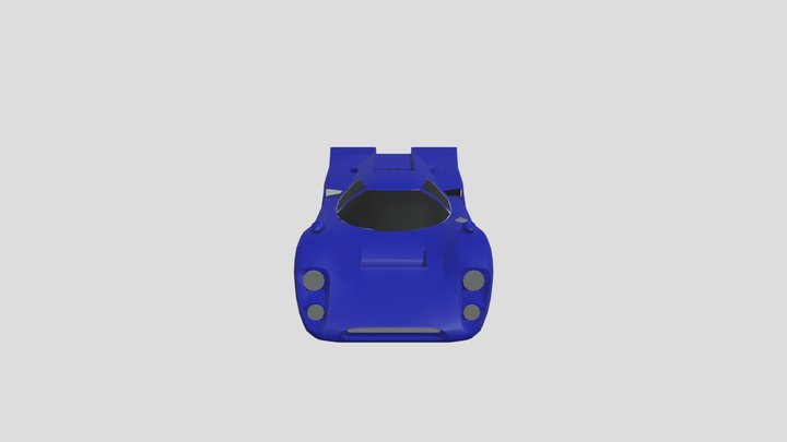 Sbarro Lola T70 lowpoly for 3D-printing