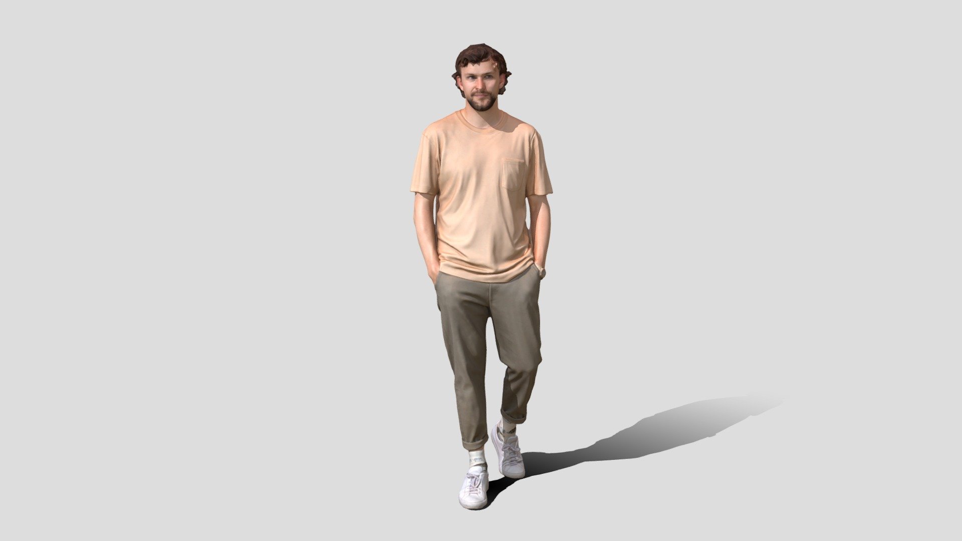 Casual Walking Man Lewis 1692 — Sketchfab embed 3D viewer