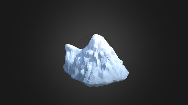 Low Poly mountain 3D Model