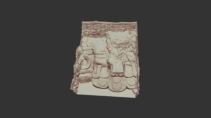 Stucco Mask, H-South, Uaxactun 3D Model