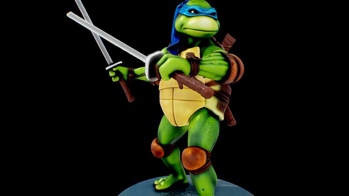 Ninja Leonardo Turtle Warrior – Modello 3D gratuito STL