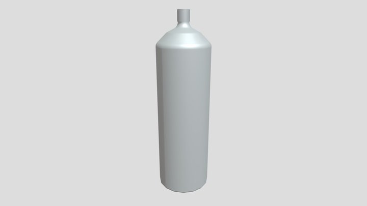 Metal Bottle 3D Model