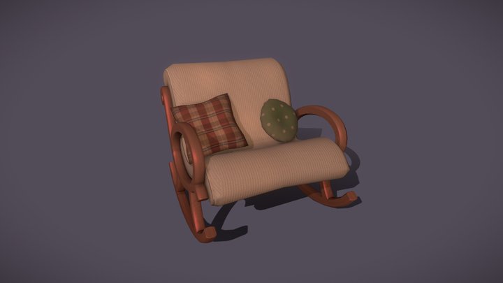 Stylized Swaying Chair 3D Model