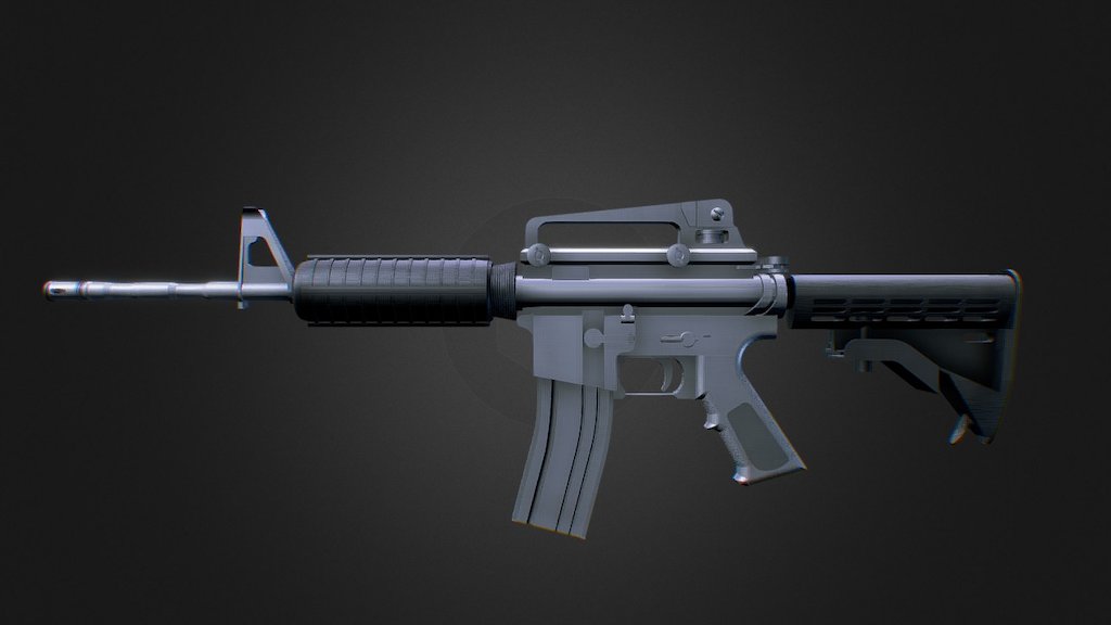 M4A1 (SketchUp) - 3D model by Kuruzeus [17f7a59] - Sketchfab