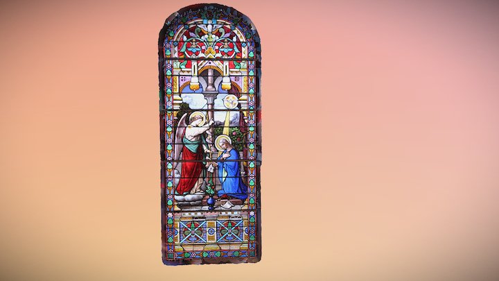Vitral  Capilla Hospital Salvador1 3D Model