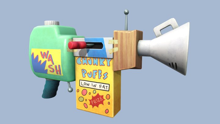 Chunky Puff Gun 3D Model