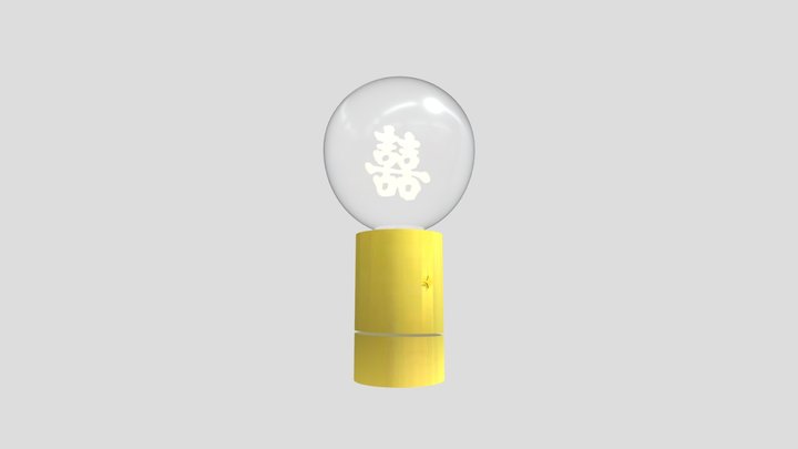金属底座125love 3D Model