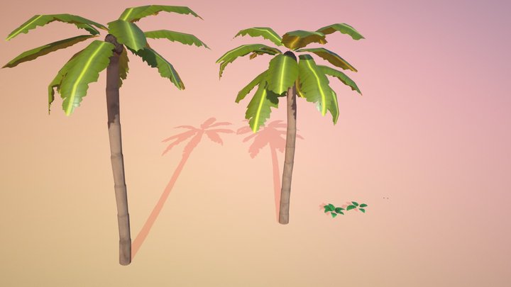 Stylized Vegetation 3D Model