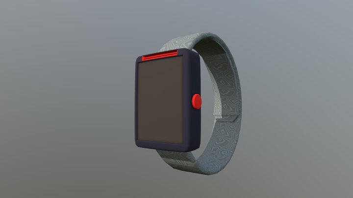 Futuristic Smartwatch 3D Model
