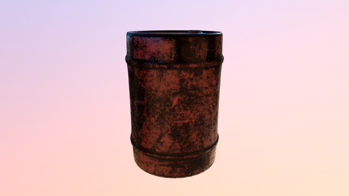 Oil Drum 3D Model