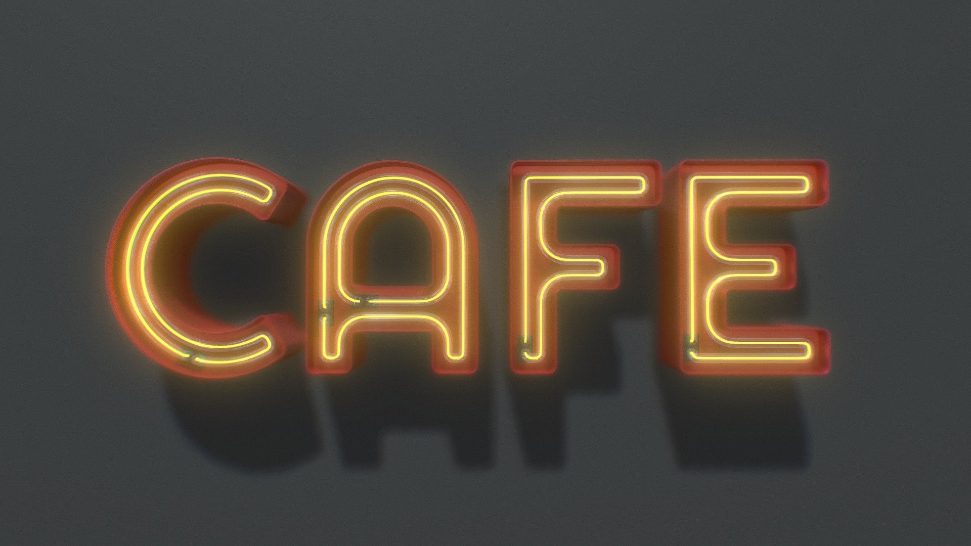 Cafe Neon Sign Buy Royalty Free 3d Model By Neonplex 17ff759