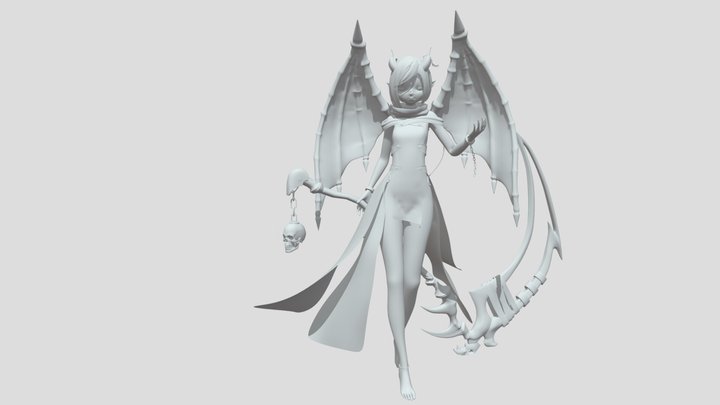 Dragon Girl 3D Model