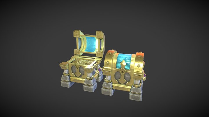 Paladin Chests 3D Model