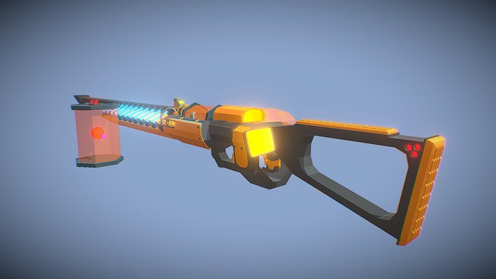 Futuristic-gun 3d Models - Sketchfab