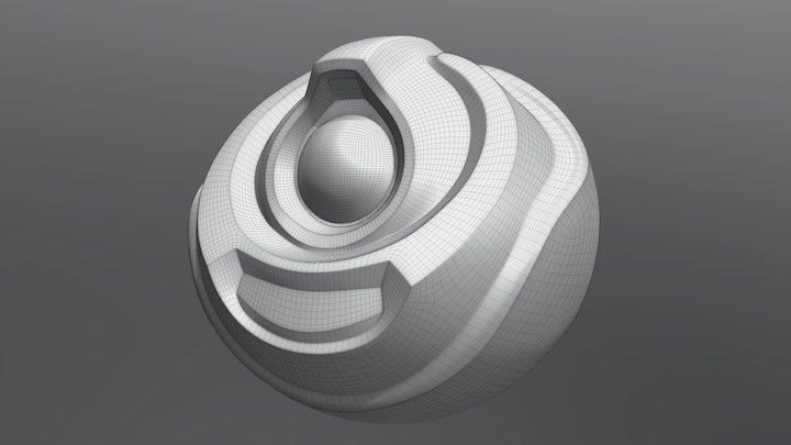 RoboOrb Retopology 3D Model