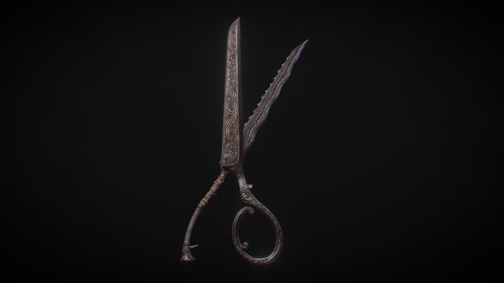 Bloodborne - Fan Trick Weapon: Bisecting Shears 3D Model