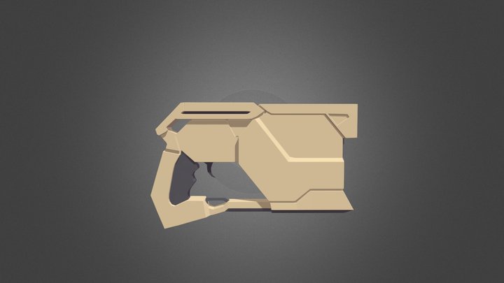 SCI-FI Pistol 3D Model