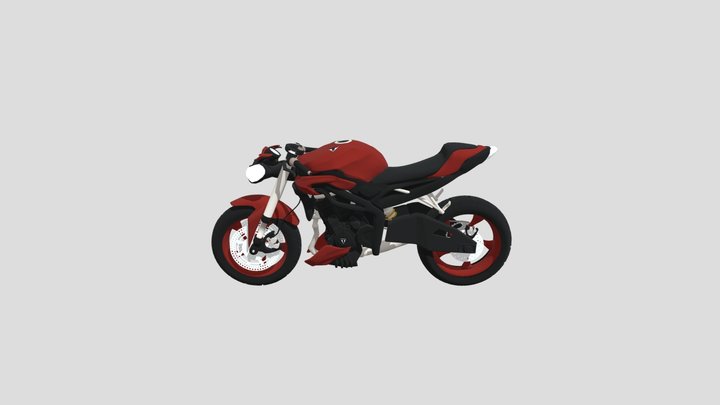 Triumph Street Triple 765 3D Model
