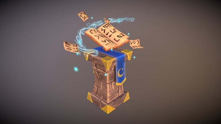Book Altar 3D Model