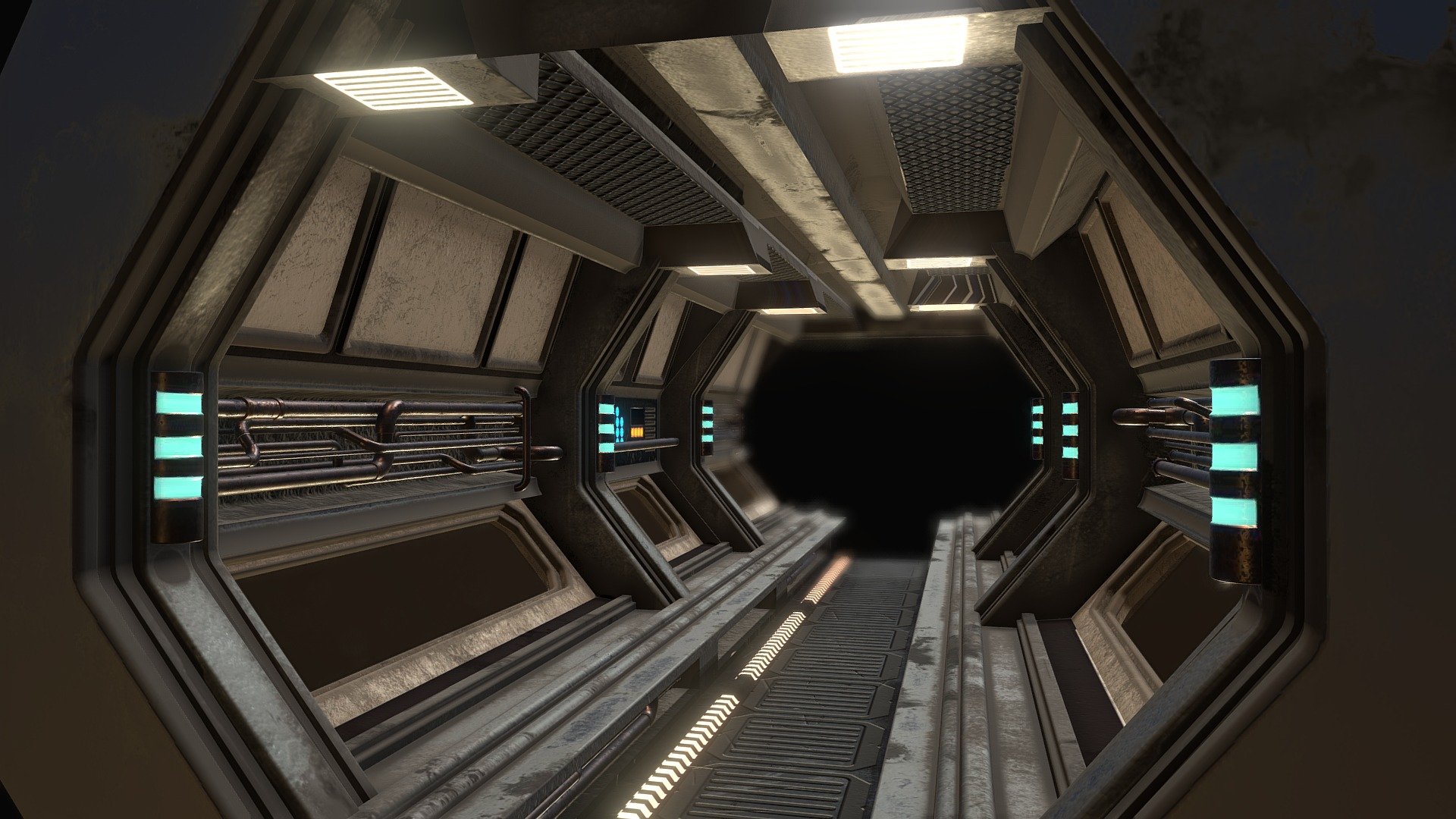 Space Base Hallway