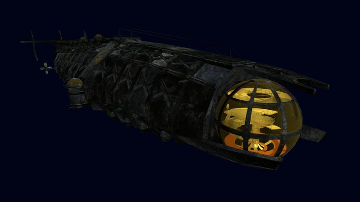 Ulysses Submarine from The Lost City of Atlantis 3D Model