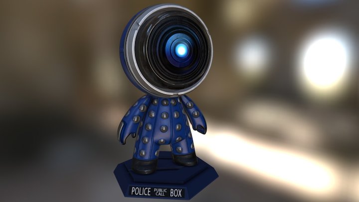 MeetMAT - Blue Strategist Dalek 3D Model