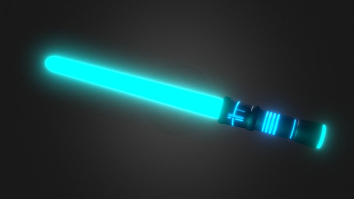 Blue Laser Sword 3D Model