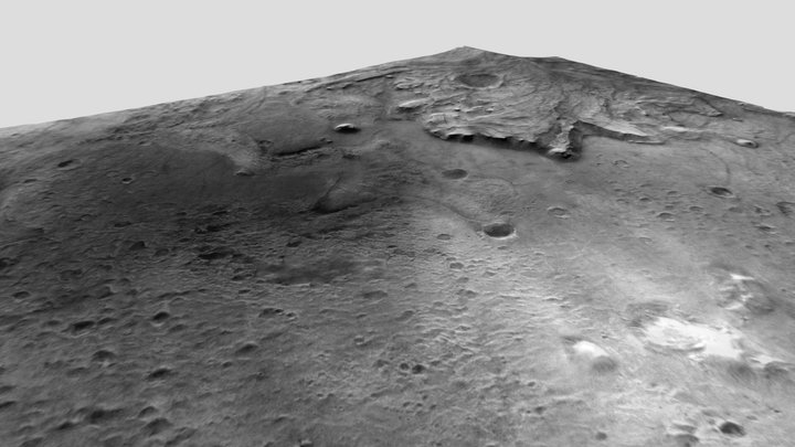 Perserverance Landing Site 3D Model