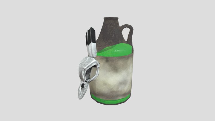 Moonshine Bottle 3D Model