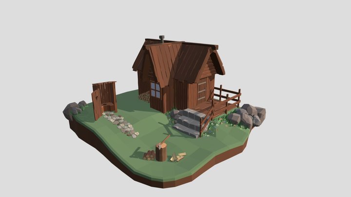 Tiny Cabin 3D Model