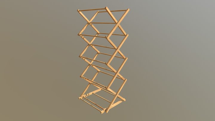 Clothes Horse 3D Model