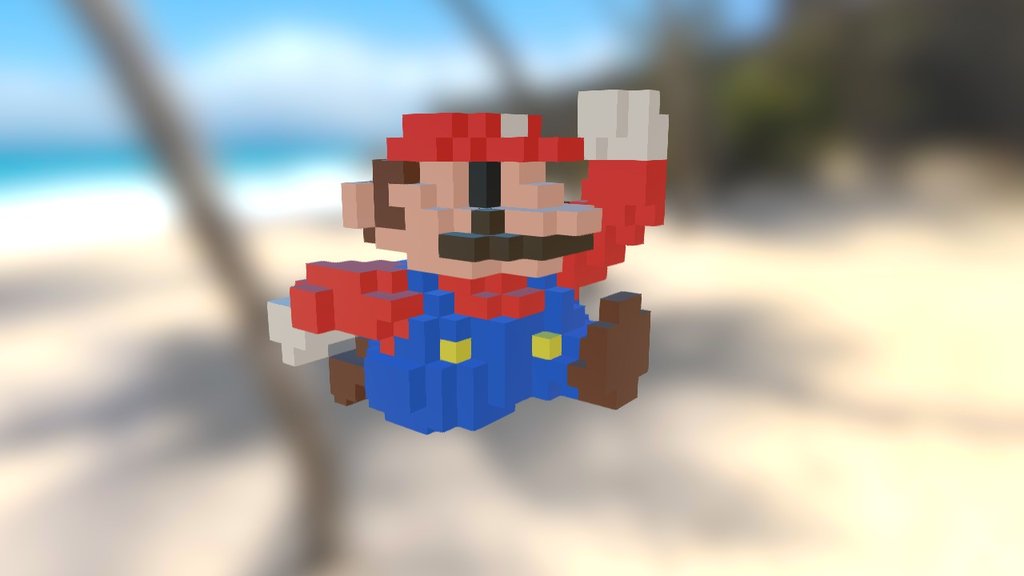 Pixel Mario 3d Model By Blenderkurt Kurtstangl 180f084 Sketchfab - 3d pixel mario roblox