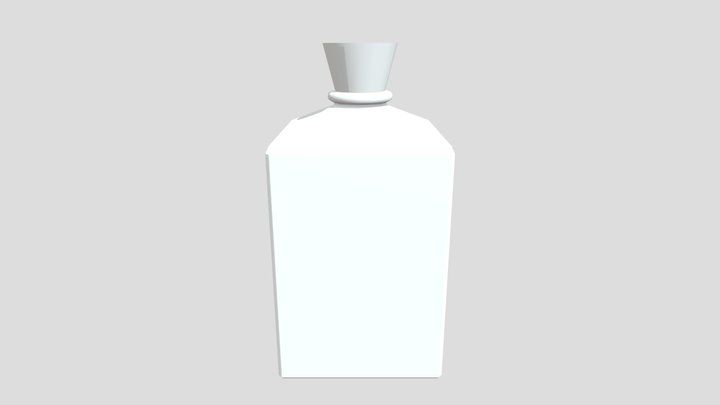 Square Bottle 3D Model
