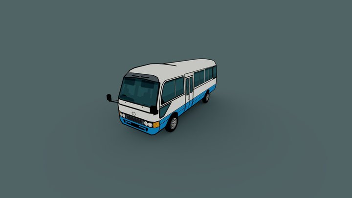 Retro Camper Bus – Gratis 3D-model STL