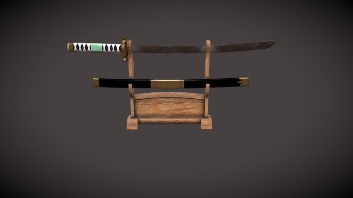 Samurai Sword 3D Model