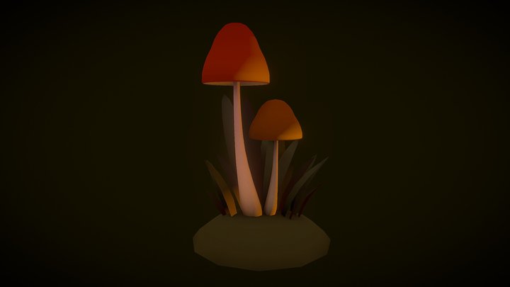 Mushrooms - Academic Study 3D Model