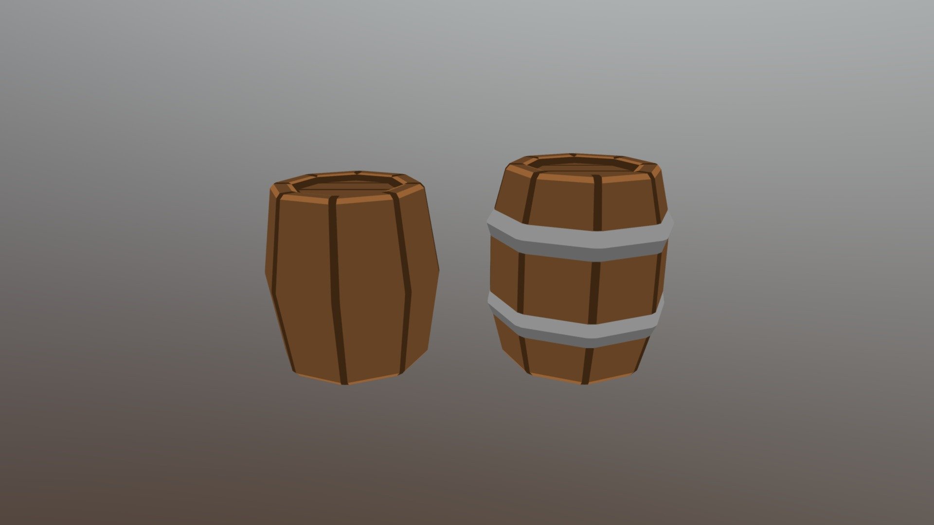 Flat color Barrels - 3D model by squareanon [1812afe] - Sketchfab