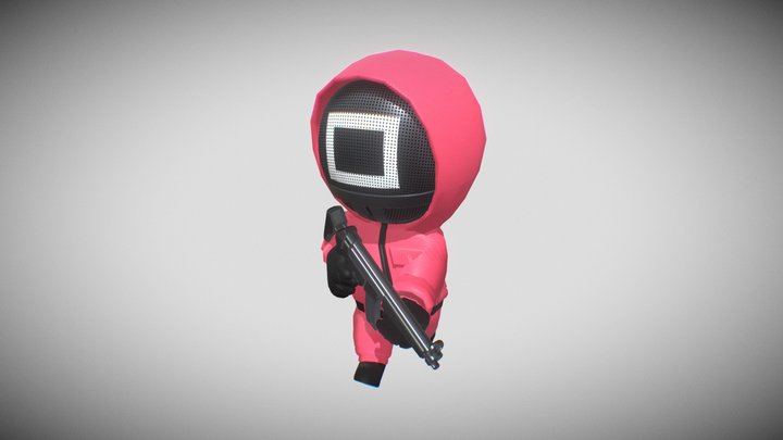 3D model Squid game Player 456 VR / AR / low-poly