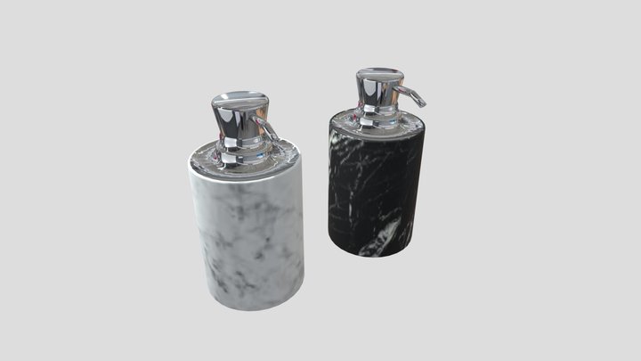 2 Soap Bottles 3D Model