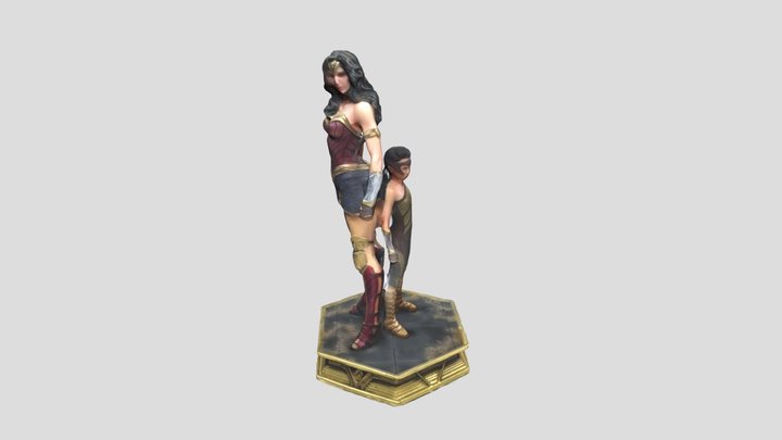 Wonder Woman , Diana Of Themyscira. 3D Model