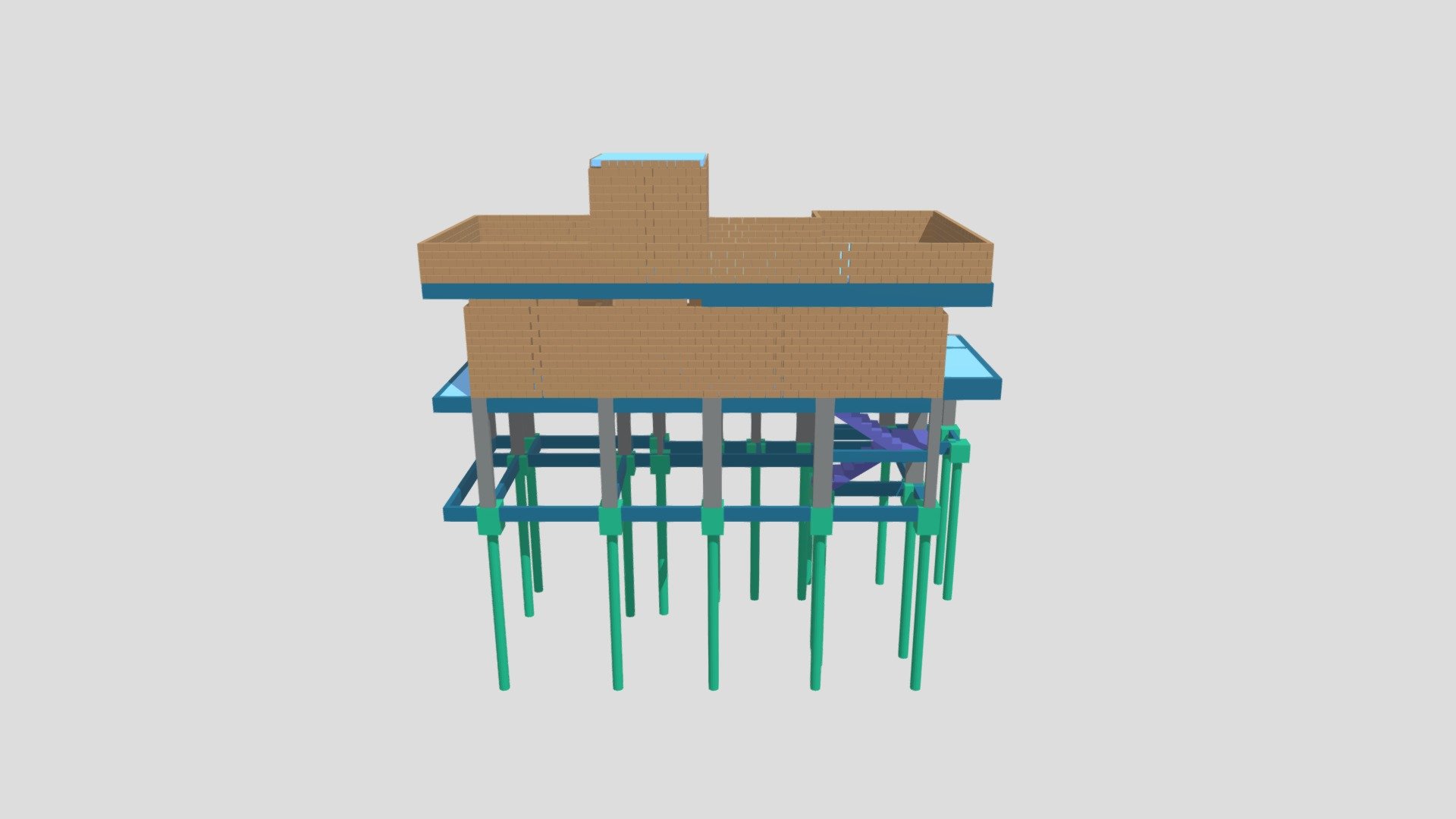 PROJETO ESTRUTURAL - MODELO 3D - CLIENTE RICARDO