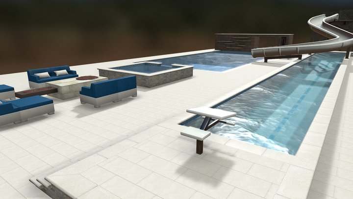 Dream Pool: Summit (with slide) 3D Model