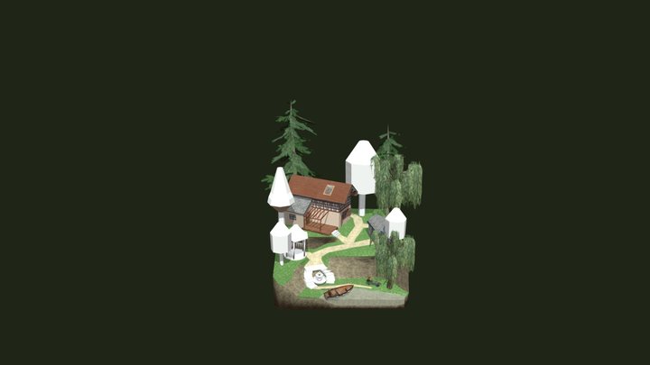 Grandma's House - WIP Diorama 3D Model
