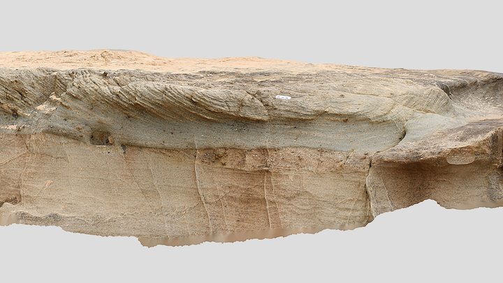 Barra fluvial, praia de Santa Cruz, Portugal 3D Model