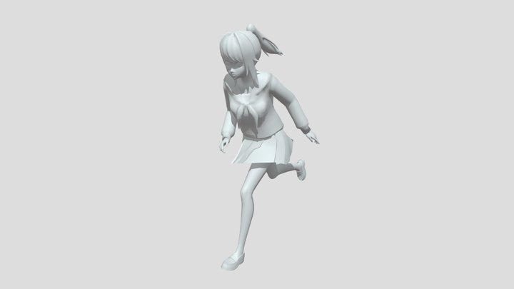 Ayano run yandere simulator yan sim ys 3D Model