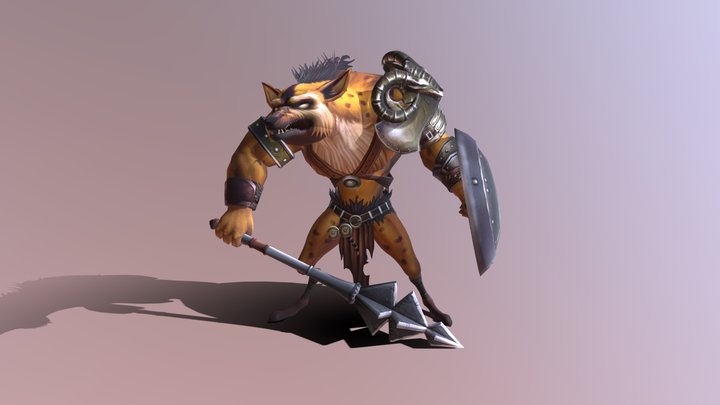 Jackal Wolf Warrior 3D Model